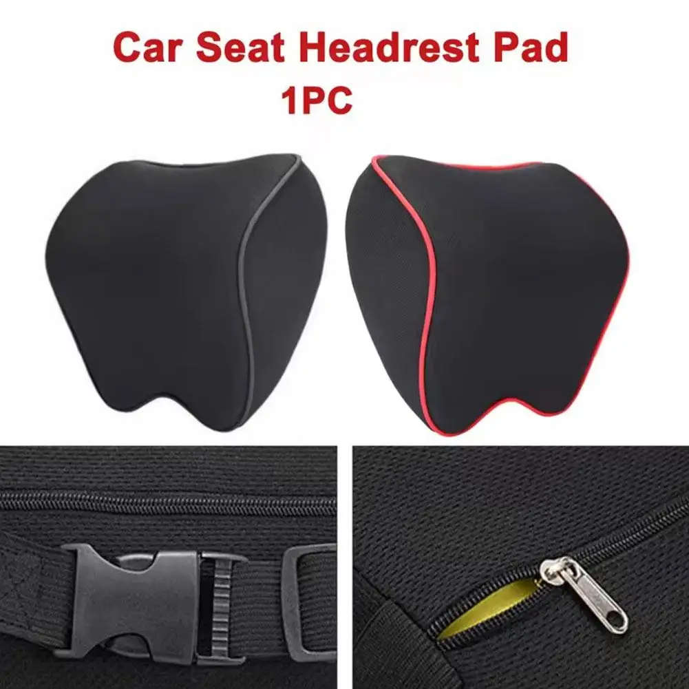 

Memory Foam Car Headrest Pillow Neck Support Comfort for Long Drive Travel, Auto Cervical Pain Relief Car Seat Cushion