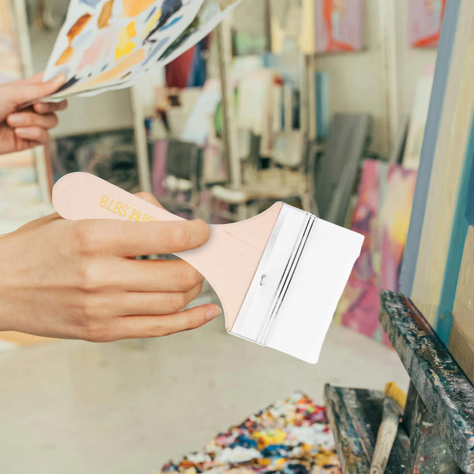 

Кисть для масляной живописи, портативные пигментные товары для рукоделия, эргономичный дизайн, долговечная удобная ручка, кисть для рисования, дружелюбная для начинающих