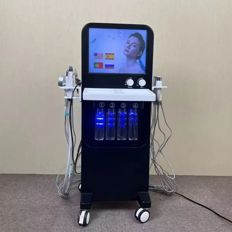 Newest Multifunctional High-Concentrated Diamond Anti-aging Skin Rejuvenation Aqua Facial Cleaner Oxygen Machine