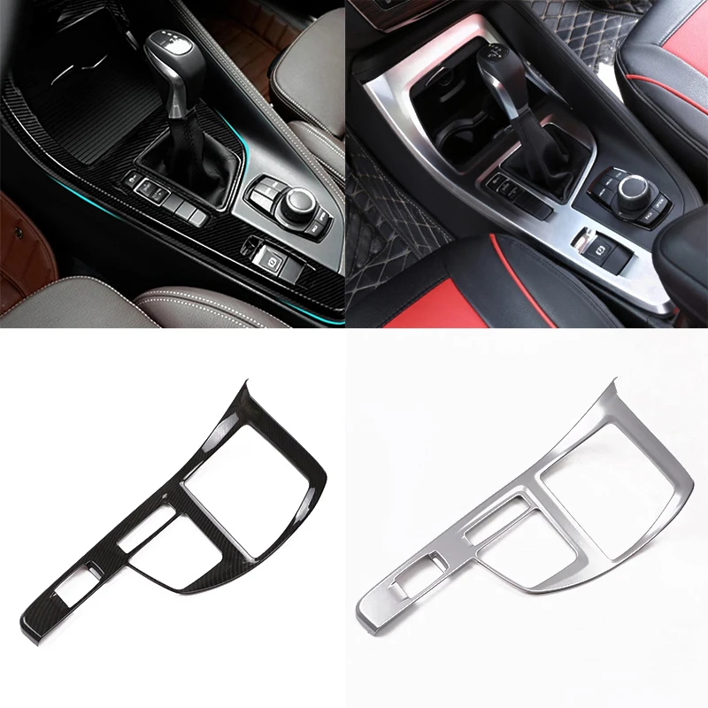 For BMW X1 F48 X2 F47 2016 2017 2018 2019 2020 2021 ABS Carbon Fiber  center control Gear Shift Panel Decoration Cover Trim