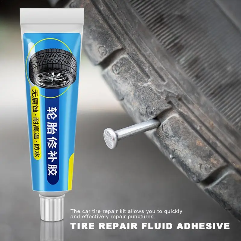 

80G Tire Repair Glue Liquid Strong Rubber Glue Black Rubber Wear-resistant Non-corrosive Adhesive Quick Dry Sealant For Car Tyre