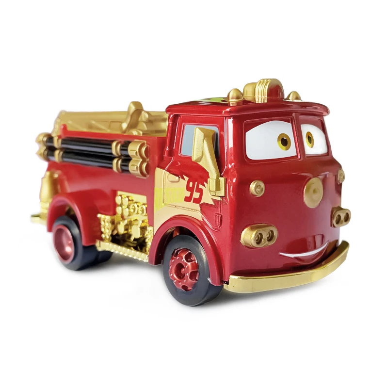 Hot Alloy Pixar Cars Fire Fighting Truck Mater Model Cars 1:55 Metal Die Casting Cars Products Child Birthday Gifts Toys