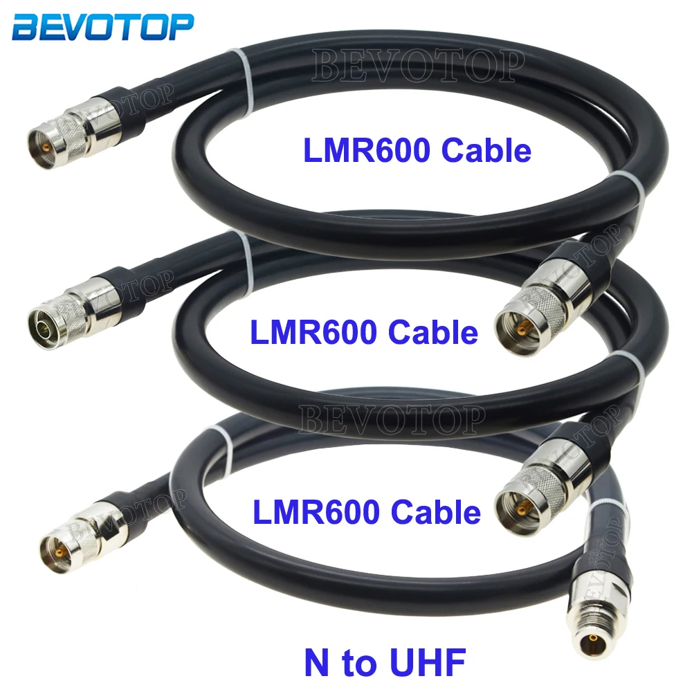 LMR600 N/UHF Male to N Male/Female 50 Ohm Coaxial Cable Extension Jumper Pigtail for 4G LTE Cellular Amplifier Signal Booster