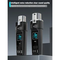 Transmisor XLR inalámbrico SUNRI-UHF, transmisor y receptor XLR, receptor de micrófono inalámbrico para micrófono dinámico, Audio de guitarra