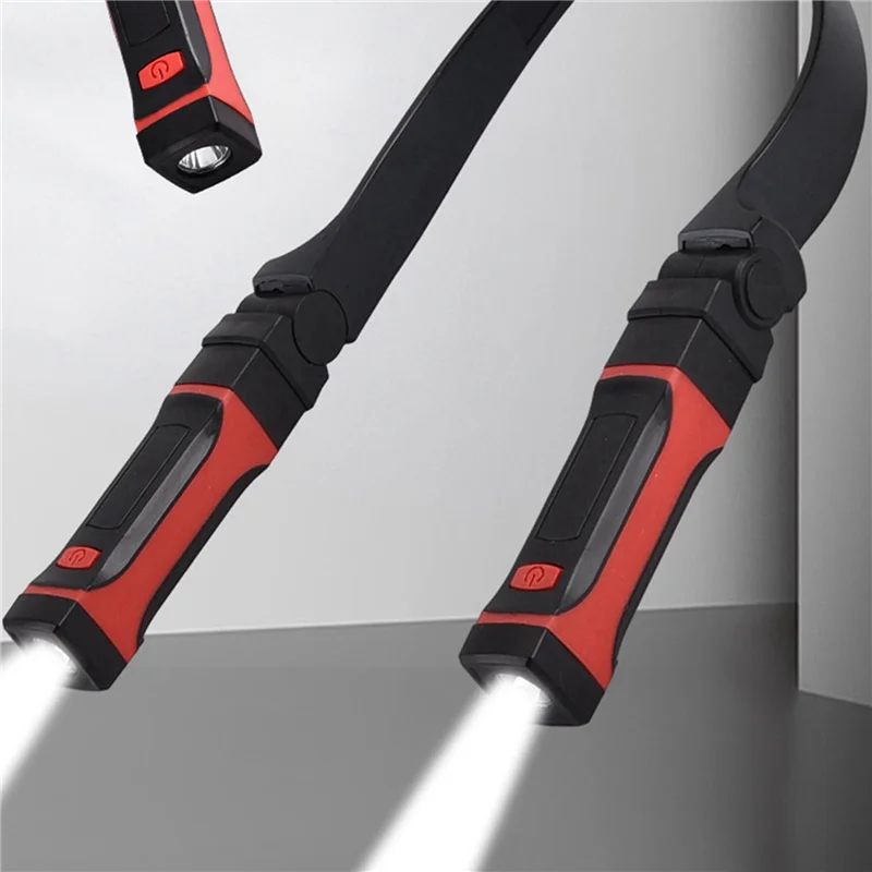 VOFUN-4X Lampu Leher Lepas Pasang Isi Ulang, Lampu Kerja LED Dengan Basis Magnetik, Lampu Mekanik Bebas Tangan, Dipakai di Leher