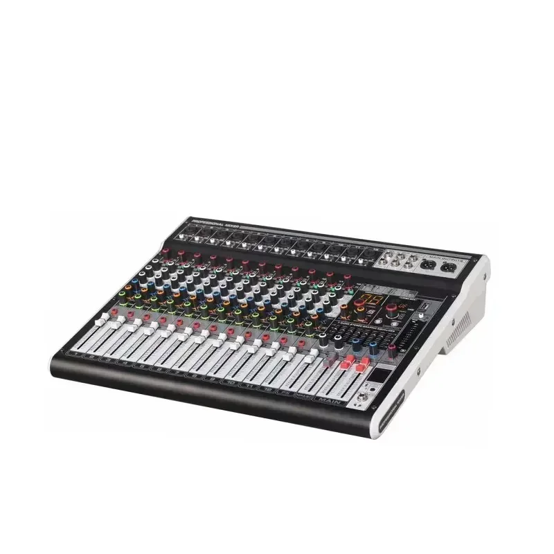 YYHC STABCL Professional 6 8 12 Channel Audio Mixer with 16 DSP Effects 48V Phantom Power USB Interface Recording For Stage