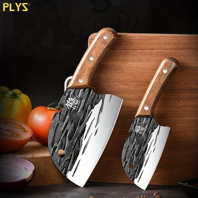 PLYS-Premium Forged Kitchen Knife Set - Perfect for Chefs, Fish, Meat, Fruit & Vegetable Cutting!