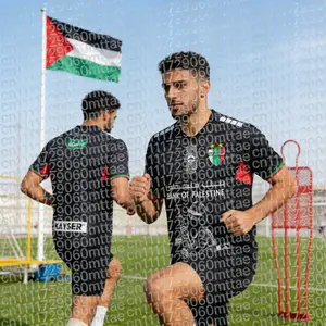 Lot 2 Patch Thermo Maillot Short Football Sport Palestine Ru