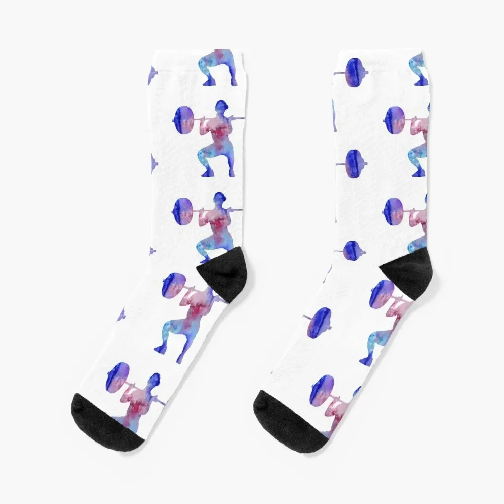 

Female weightlifter, deadlift pick, woman weightlifter, weightlifting Socks japanese fashion snow Socks For Men Women's