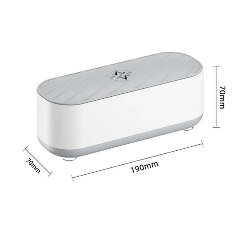 Ultrasonic Jewelry Cleaner Portable Low Noise Ultrasonic Machine For All Jewelry, Eyeglass, Watches, Coins, Razors