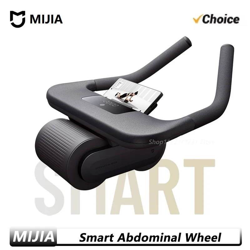 NEW Mijia Smart Abdominal Wheel Exercise Equipment Strong Load Bearing Non-slip Roller Fitness Training Work with Mi Home