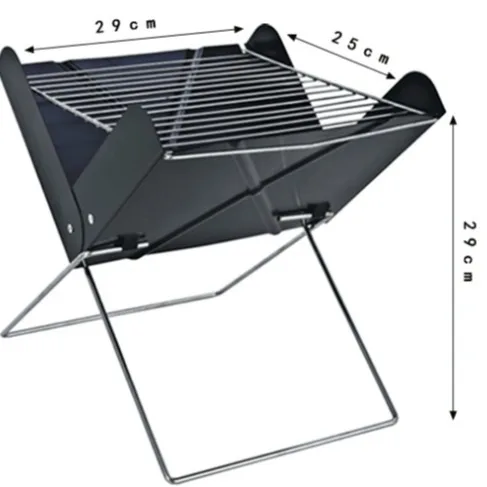 Outdoor Portable Folding Aluminum Barbecue Oven for Camping and Household Use Wood and Charcoal Burning Zhejiang