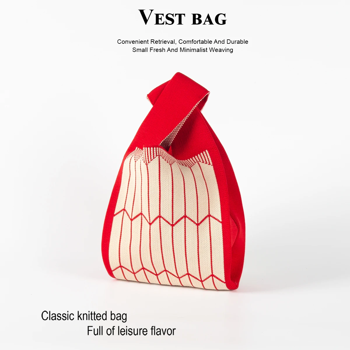 

1 Fashionable Knitted Handbag, Which Can Be Used to Carry an Umbrella, Mobile Phone, Cosmetics, Books, and Is Suitable for Daily Outings, Fitness, Shopping, School, Outdoor Sports, and Is Stylish and Versatile, Suitable for All Seasons and Various Places