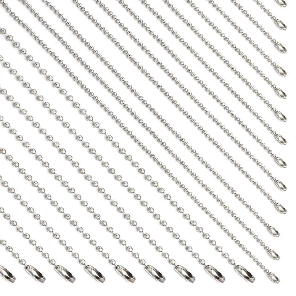 100pcs 8/10/12/15/20cm Metal Ball Bead Chains Fit Key Chain/Dolls/Label Hand Tag Connector Bulk Chains DIY Jewelry Accessories image 6