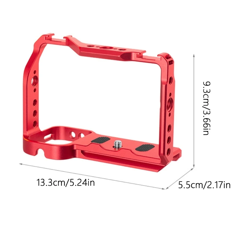 Soporte fría jaula cámara aluminio para ZV-E1 Base liberación rápida para micrófono y luz