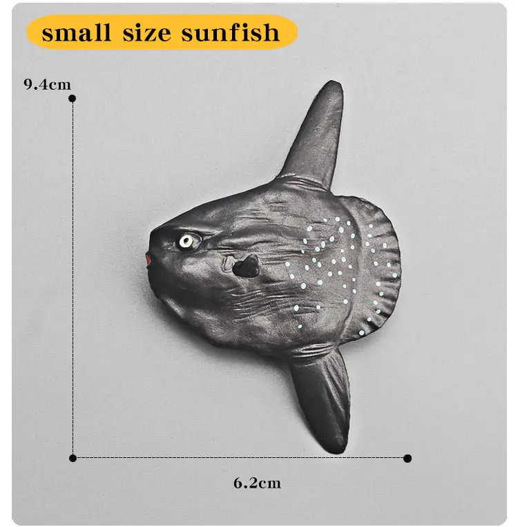 Pädagogisches Miniatur-Meerestiermodell – simulierte kognitive solide Sonnenfische, Mondfische, Sufferfish-Actionfiguren für Kinder – Detail 4