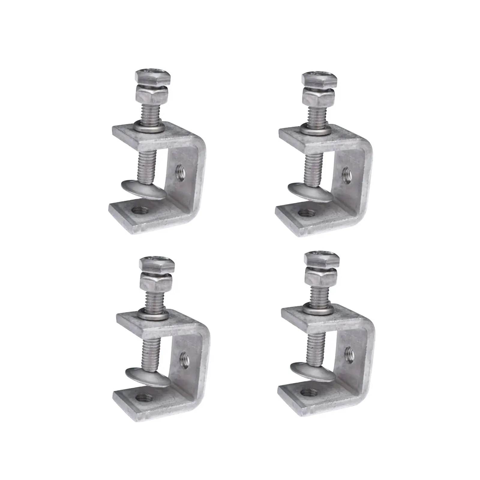 4Pcs Stainless Steel C Clamp Small C Clamp Heavy Duty C Clamp for Carpenter Woodworking Welding Crafts Household Mount Building