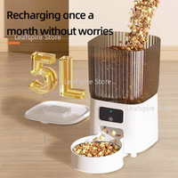 5L Pet Feeder with Camera Automatic Cat Feeder Smart Dog Food Dispenser WiFi Timing Quantitative Stainless Steel Feeding Bowl