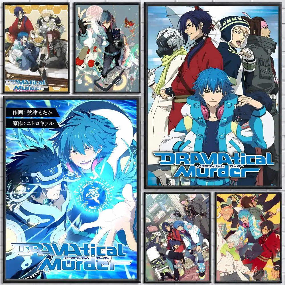 Game DRAMAtical Murder Poster Self-adhesive Art Waterproof Paper Sticker Coffee House Bar Room Wall Decor
