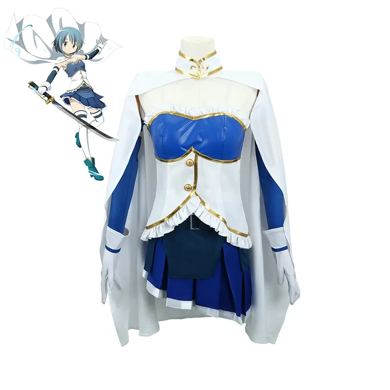 

Costume Wig Puella Magi Madoka Magica Cosplay Miki Sayaka Uniform Anime Halloween Costumes for Comic Con fg8