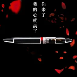 Moonman M2 Pen Large Capacity Transparent Pen Holder Drop Ink Storage Pen Adult Student Business Gift Writing Practice Pen