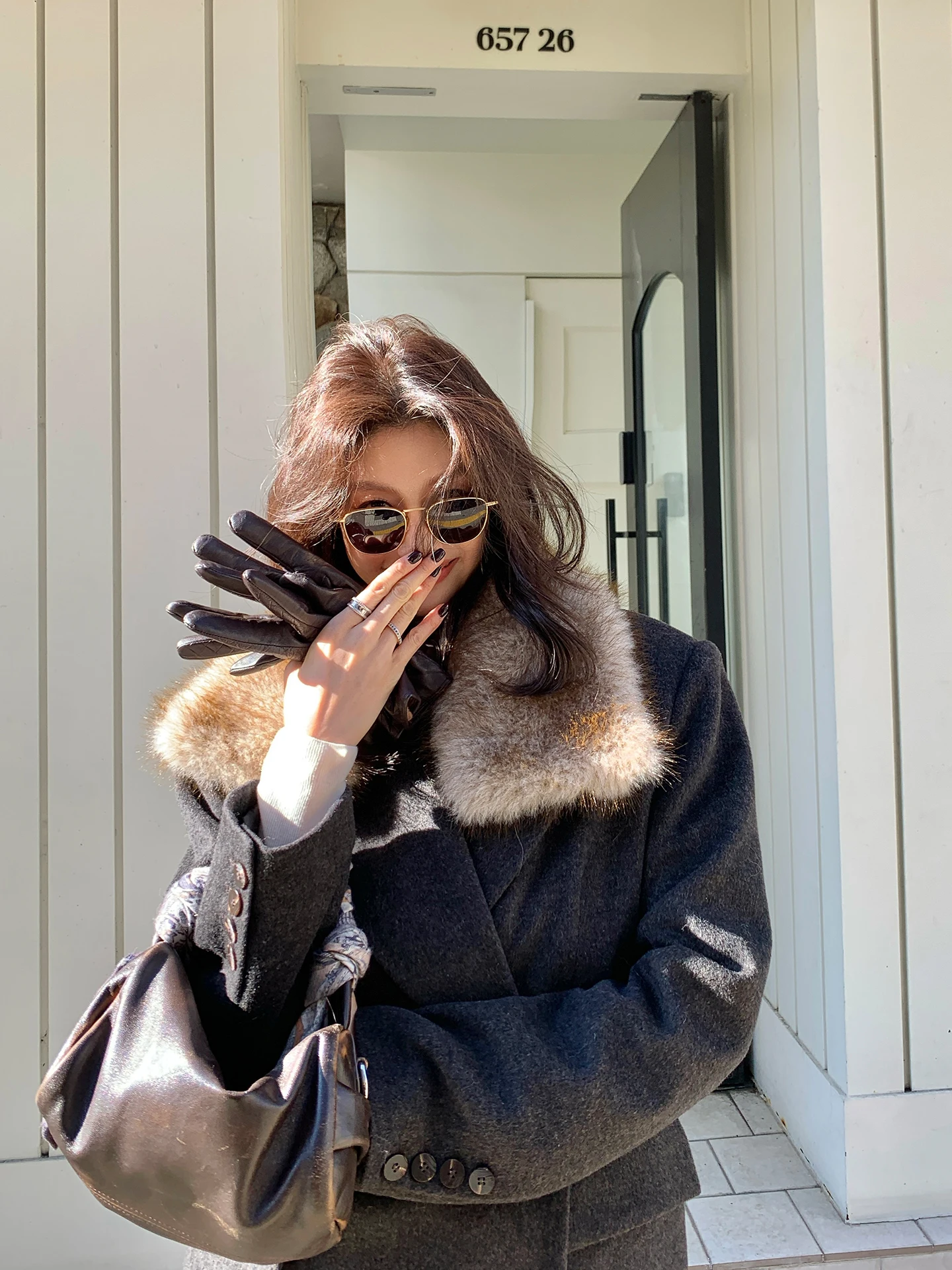 

Женская удлиненная куртка Longxi'er оверсайз из смесовой шерсти с 90% гусиным пухом, модная верхняя одежда для города