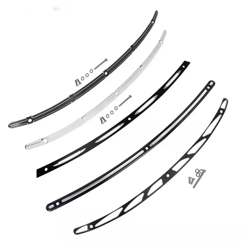 

Garniture de Pare-Brise de Moto CNC Noir/Chrome, pour Harley Touring 2014-2023