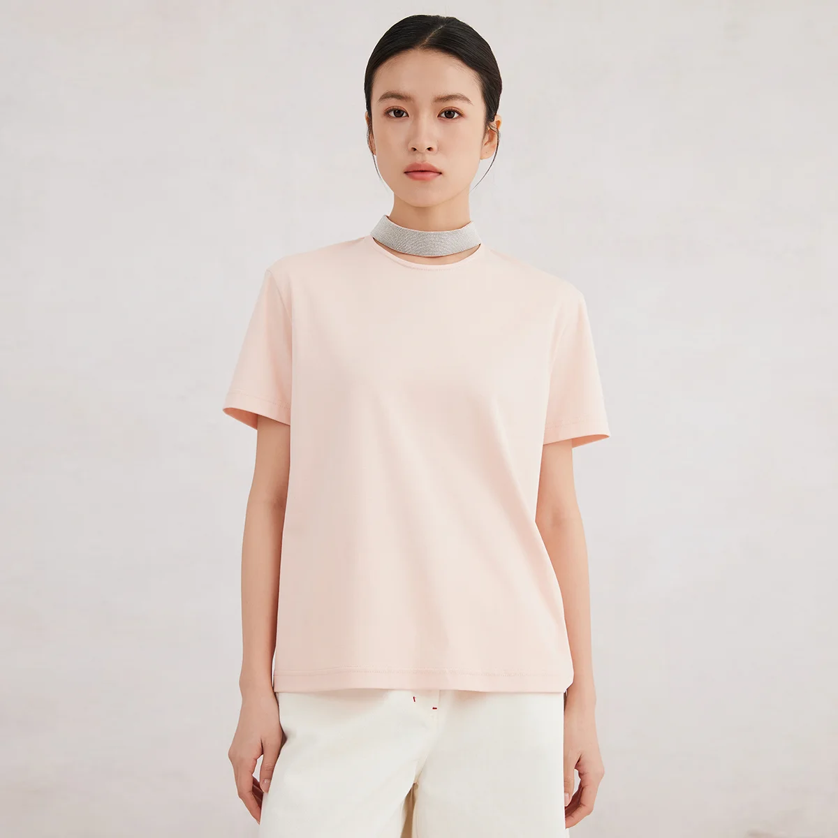 K3122W Bianco Premium Abbigliamento Donna 100% cotone Pima Magliette Abbigliamento donna T-shirt per donna