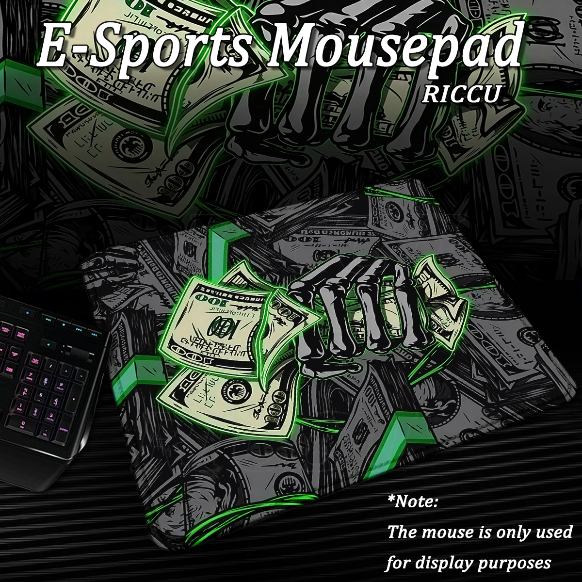 

E-Sports Dollar Mouse Pad Computer Office Small Table Mat XXL Rubber Anti-slip Gaming Keyboard Mousemat PC Accessories Desk Pad