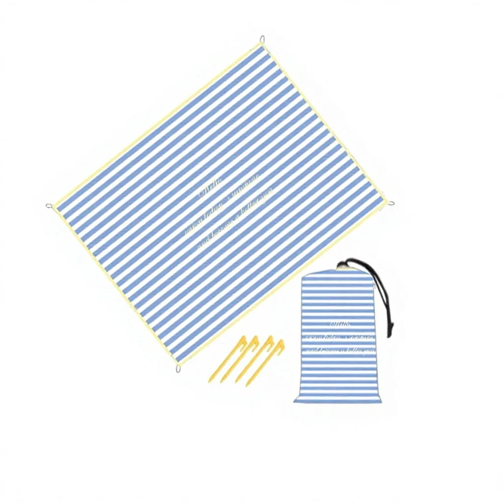 Waterproof Thickened Modern Minimalist Picnic Mat Lightweight Soft Outdoor Camping Blanket Foldable Sand-proof Beach Mat Music