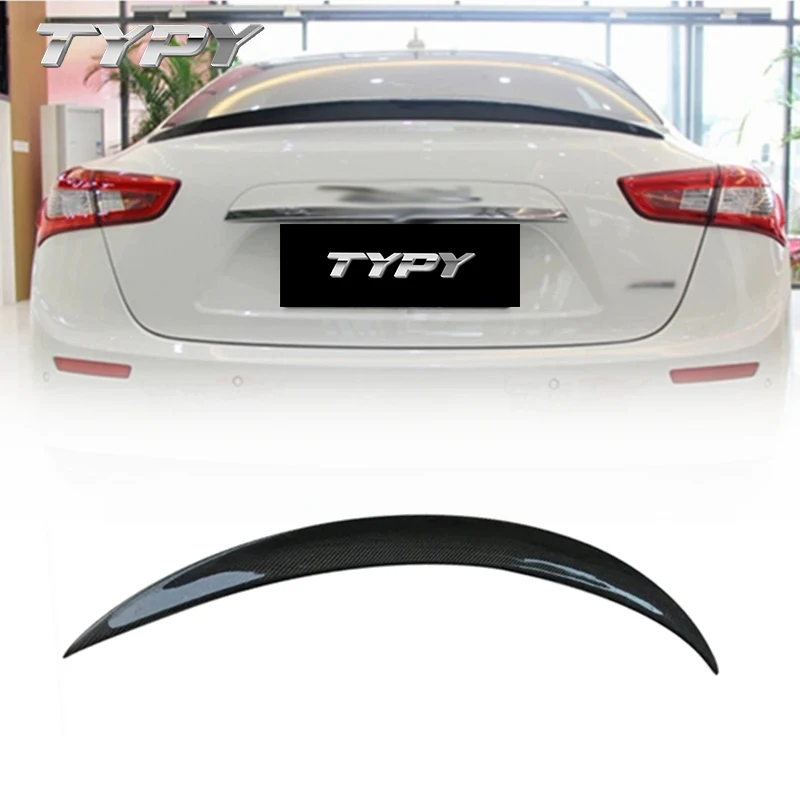 

Car Accessories Modified Carbon Fiber Rear Spoiler Trunk Wing For Maserati Ghibli 2014 2015 2016 2017- UP custom