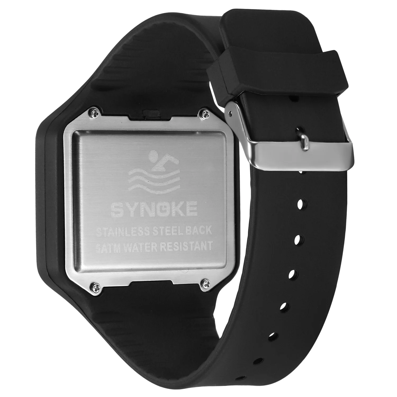 SYNOKE Sport Men\'s Watch Multifunction Men Watch Alarm Clock Big Dial Digital watches Waterproof Electronic Wristwatch