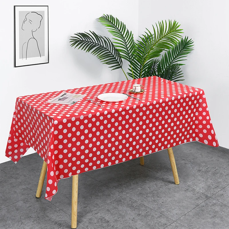 Rectangular Tablecloth Stain and Wrinkle Resistant Washable Polyester Tablecloth Decorative Fabric Table Cover for Dining Buffet