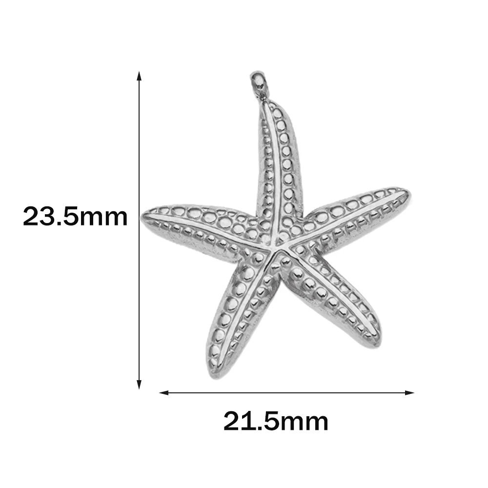 10 stuks roestvrijstalen zomerstrandbedels zeester schelp conch hangers voor DIY armband ketting oorbellen sieraden maken