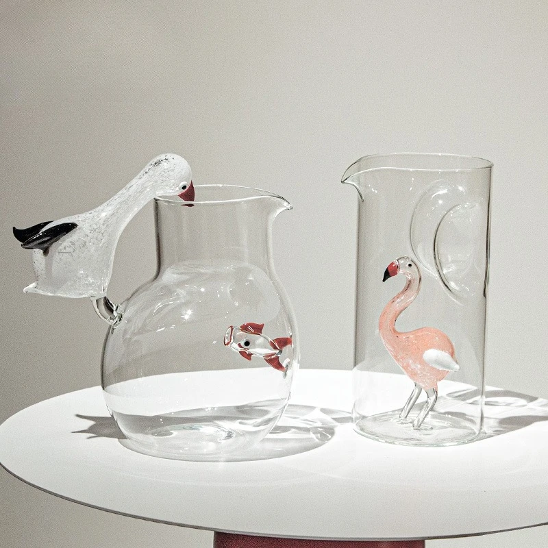 High borosilicate lamp work decorative ornament, kettle cup