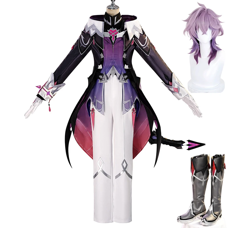 

Genshin Impact Durin Косплей Костюм Парик Обувь Унисекс Униформа Хэллоуин Карнавальные Вечерние Наряды