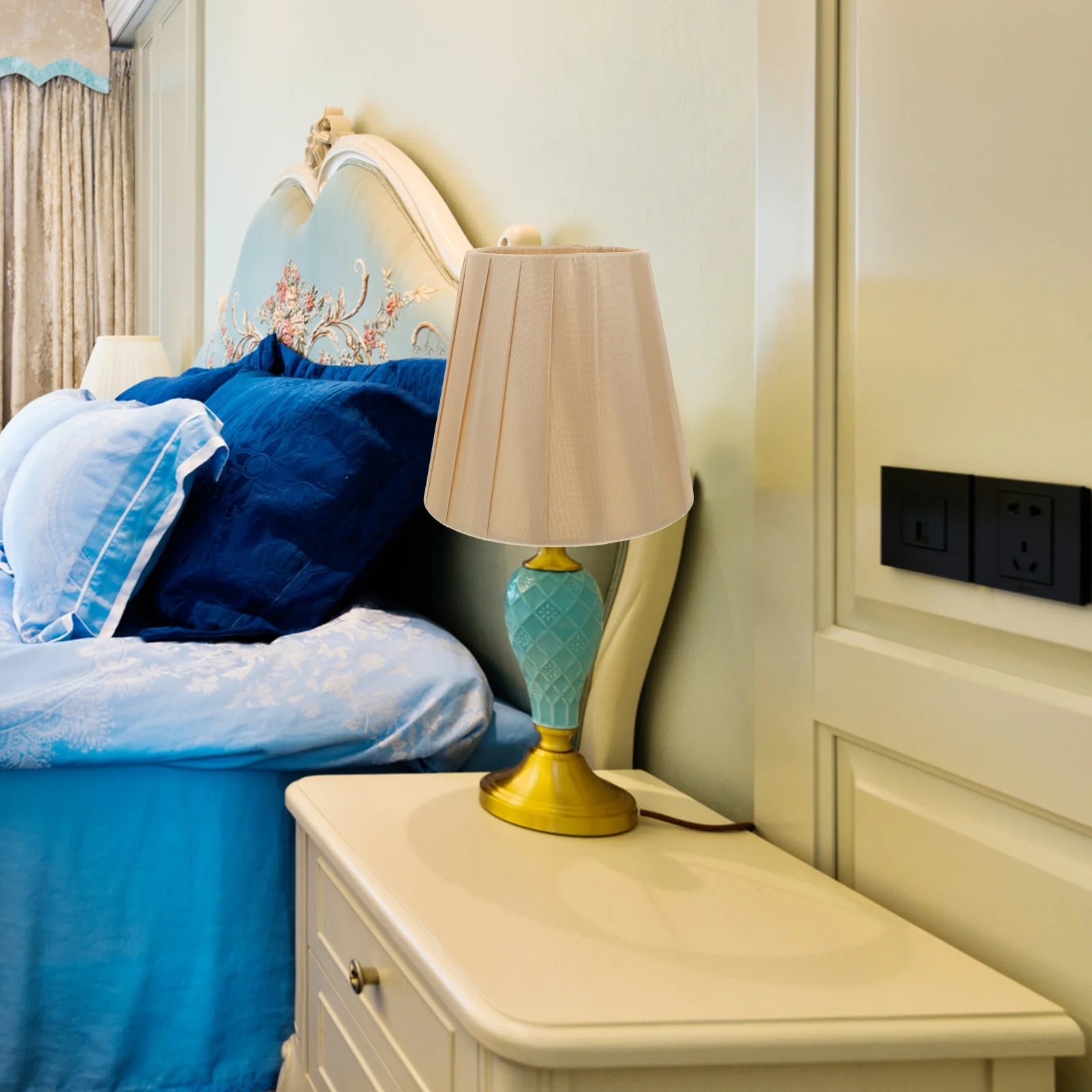 

1pc Lampshade Cloth Art Light Cover Multi-Purpose For Ceiling Wall Table Lamp Modern Fabric Shade Home Office Decorative