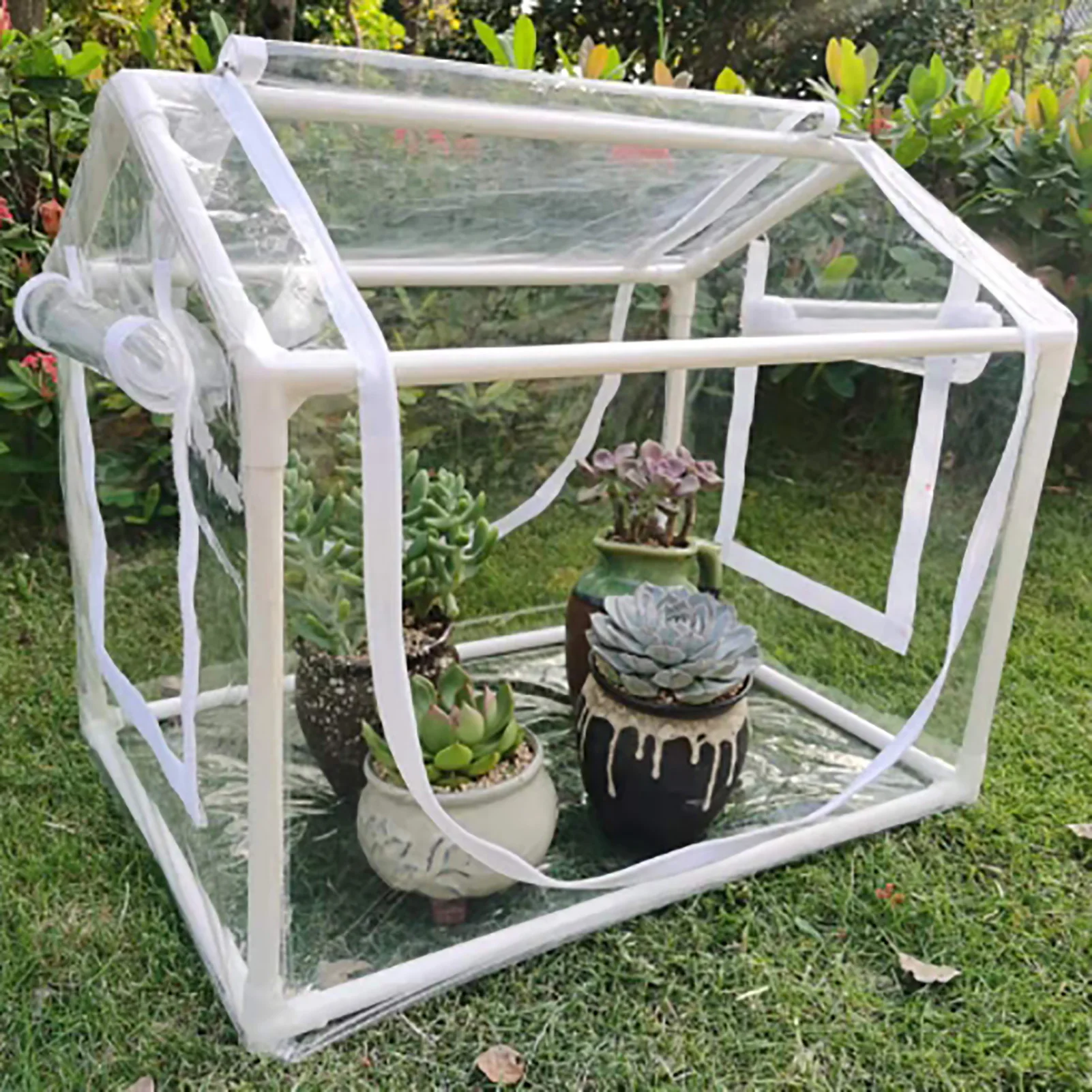 Greenhouse Cover Flower House Mini Gardening Plant Flower Tent With Frame Greenhouse Cover Cold Frost Protector Gardening Plants