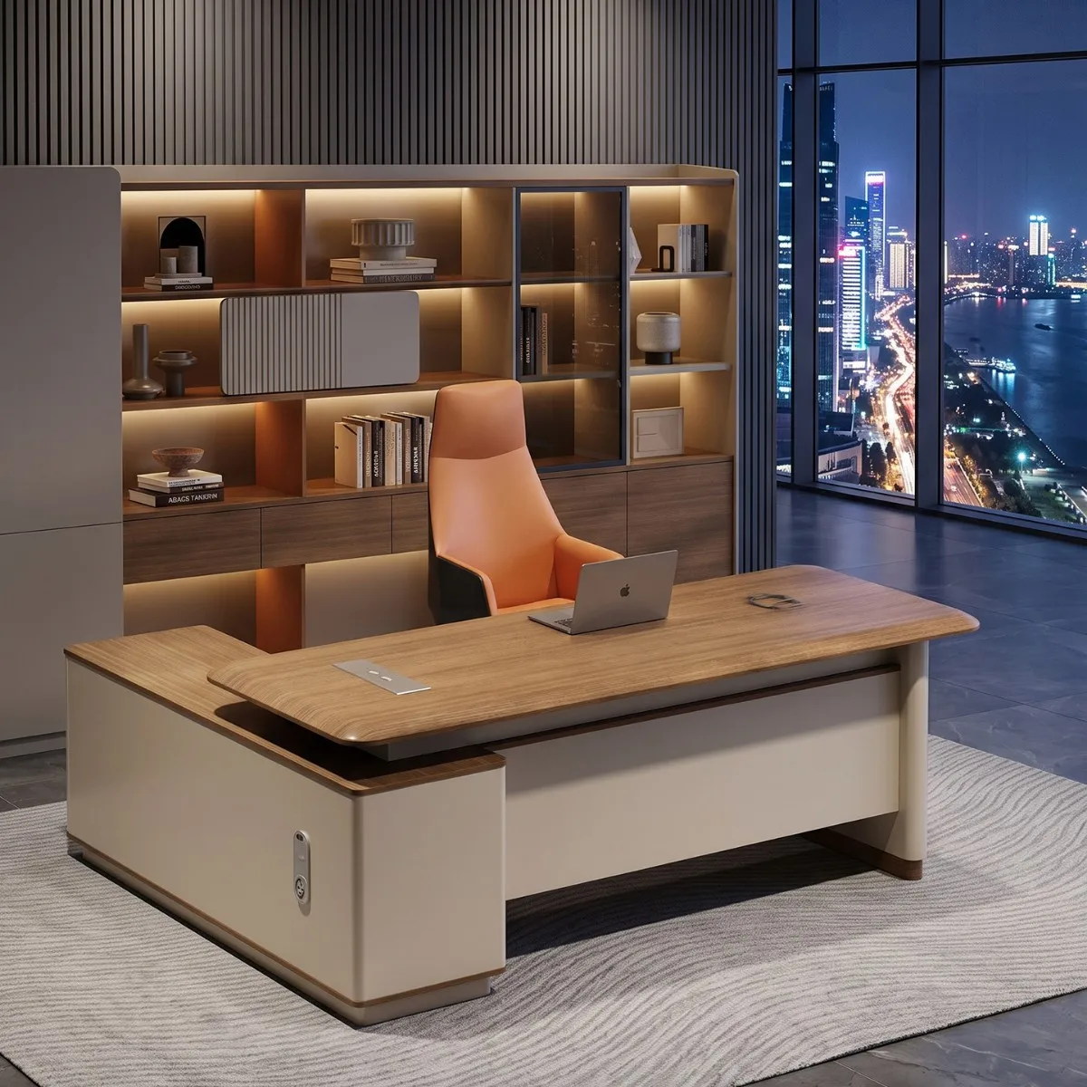 Boss table desk 2 meters 2.4 meters Manager desk office table and chair combination