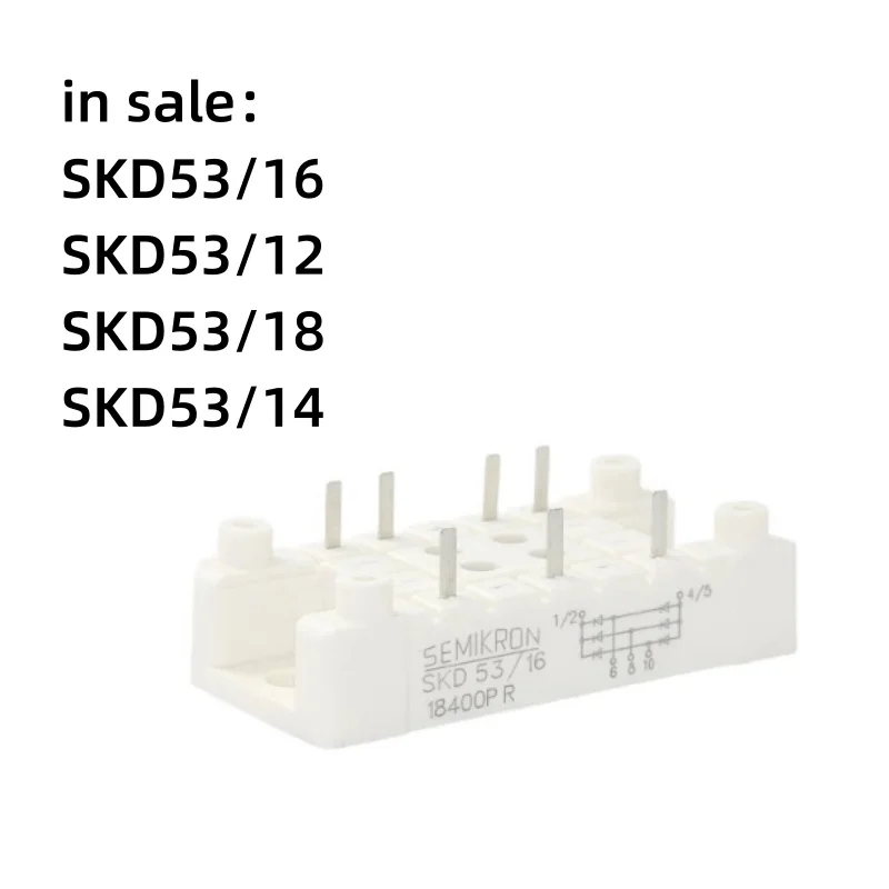 SKD53/16   SKD53/12  SKD53/18  SKD53/14  Triac, three-phase rectifier bridge, thyristor