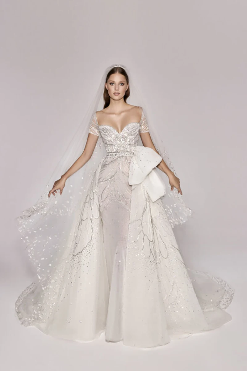 Vintage A-line Wedding Dresses Sweetheart Appliques Beads Design Backless Detachable Train Belt Bridal Customized Robe De Mariée