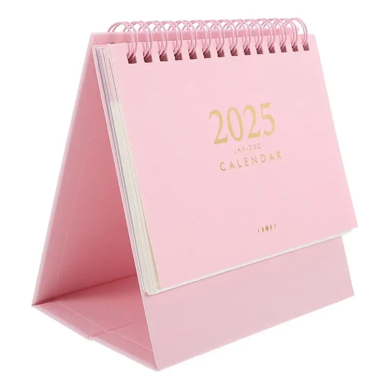 Mini Desk Calendar 2025 Standing Flip Desktop Calendar Mini Daily Schedule Planner For Home Office School Calendar Ornaments