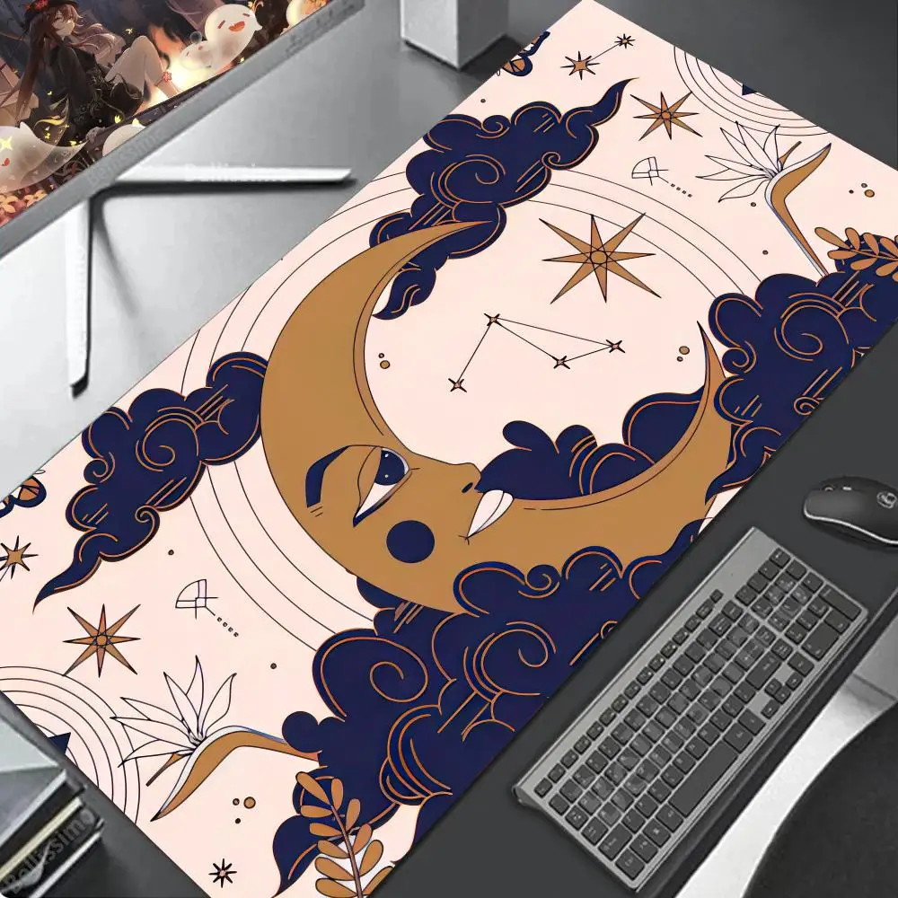 

Stars and Moon Valorant Mouse Kawaii Pad Popular desk mats Size For E-sports Keyboard New products Large rubber mouse pa HD