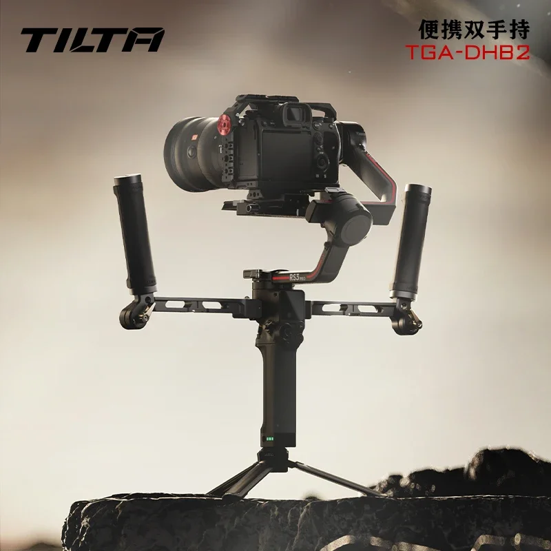 Tilta TGA-DHB2 TGA-DHB RS2 RS3pro Dual Handle Power Supply Bracket TGA-ARH2 Top Control handle for DJI RS2 RS3 PRO Gimbal