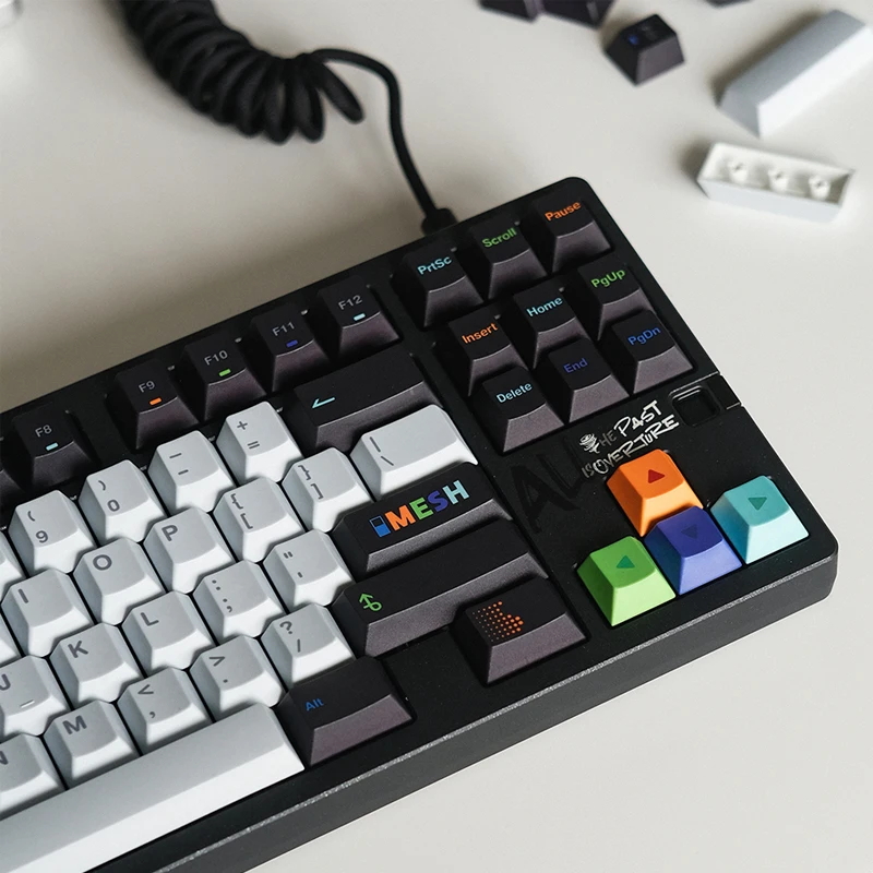 FBB Keycaps Mesh PBT DYE-SUB Cherry Profile Mechanical Keyboard Keycap Customized MX Switches For DIY Accessory Gaming Office