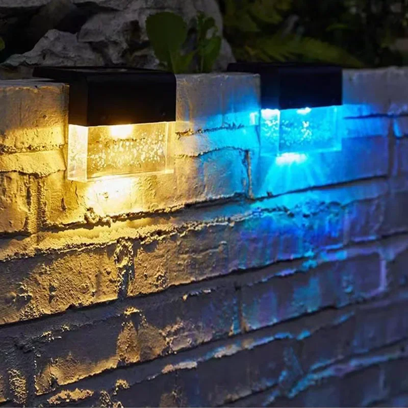 New LED Solar Step Light IP65 Outdoor Waterproof Villa Courtyard Lawn Garden Atmosphere Decoration Lighting Fixture