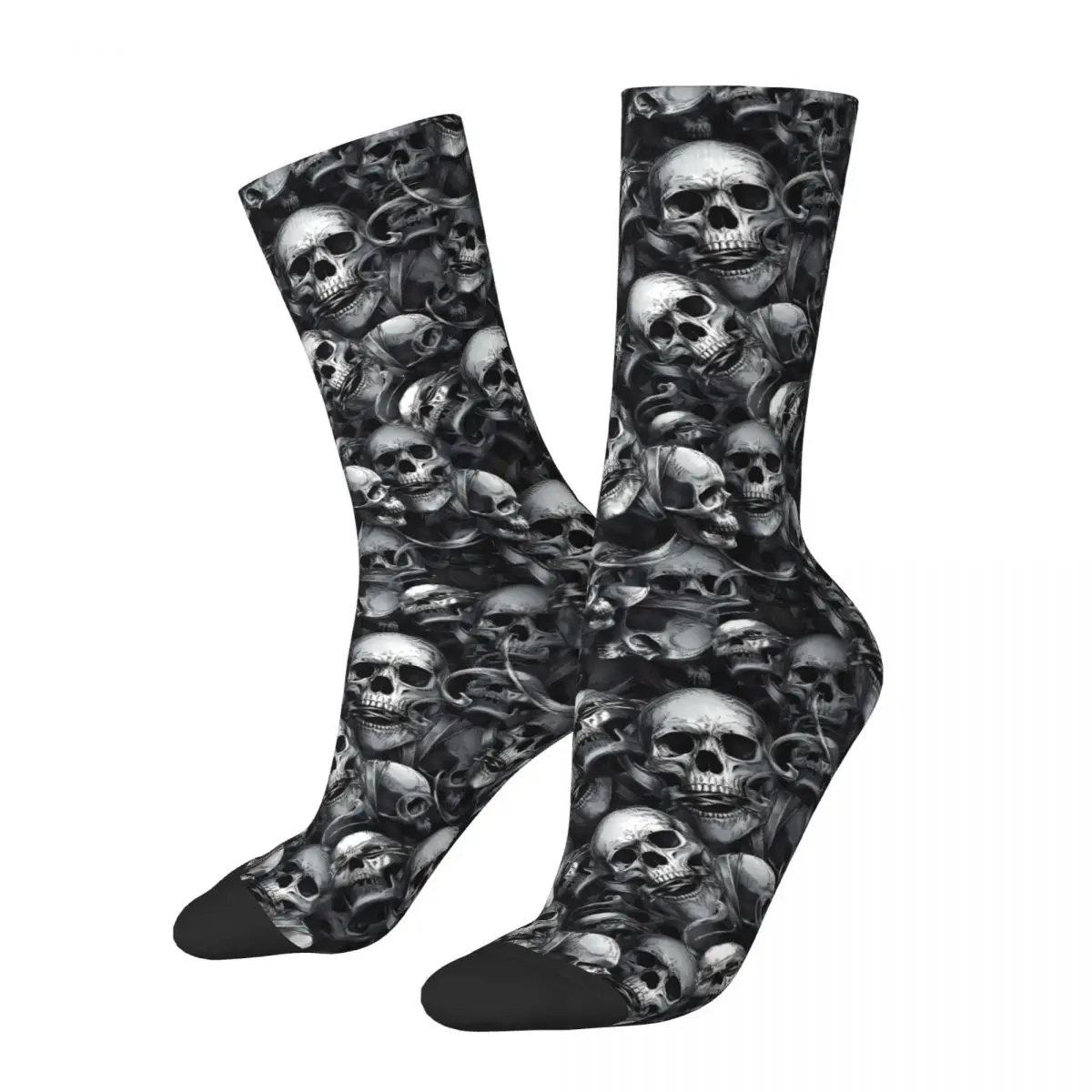 No Evil Skulls Kawaii Socks Travel Cartoon Pattern Socks