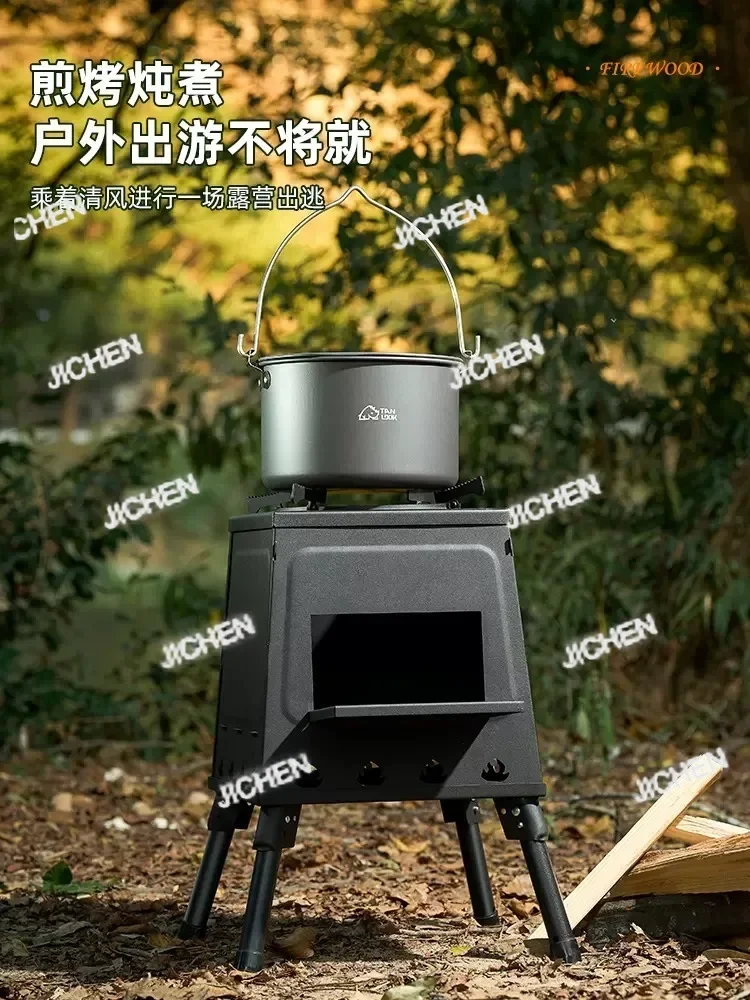 

ZQ Portable Outdoor Camping Barbecue Cooker Picnic Stove Pot Stove Heating Stove