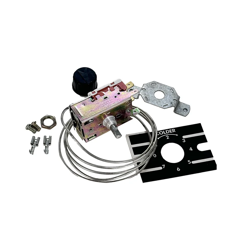 

K50-P1127-001 Термостат для холодильной камеры и морозильной камеры, 2-контактный высококачественный аксессуар для холодильника, регулятор температуры морозильной камеры