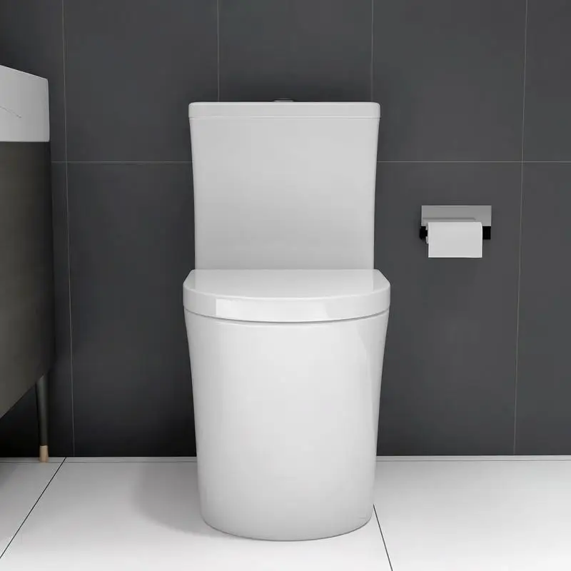 

Compact One-Piece Toilet with Dual Flush, 23" Short Depth Ideal for Small Bathrooms, White Finish